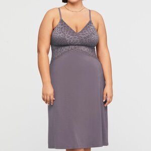 NWT Montelle Midi Chemise SZ XL Grey